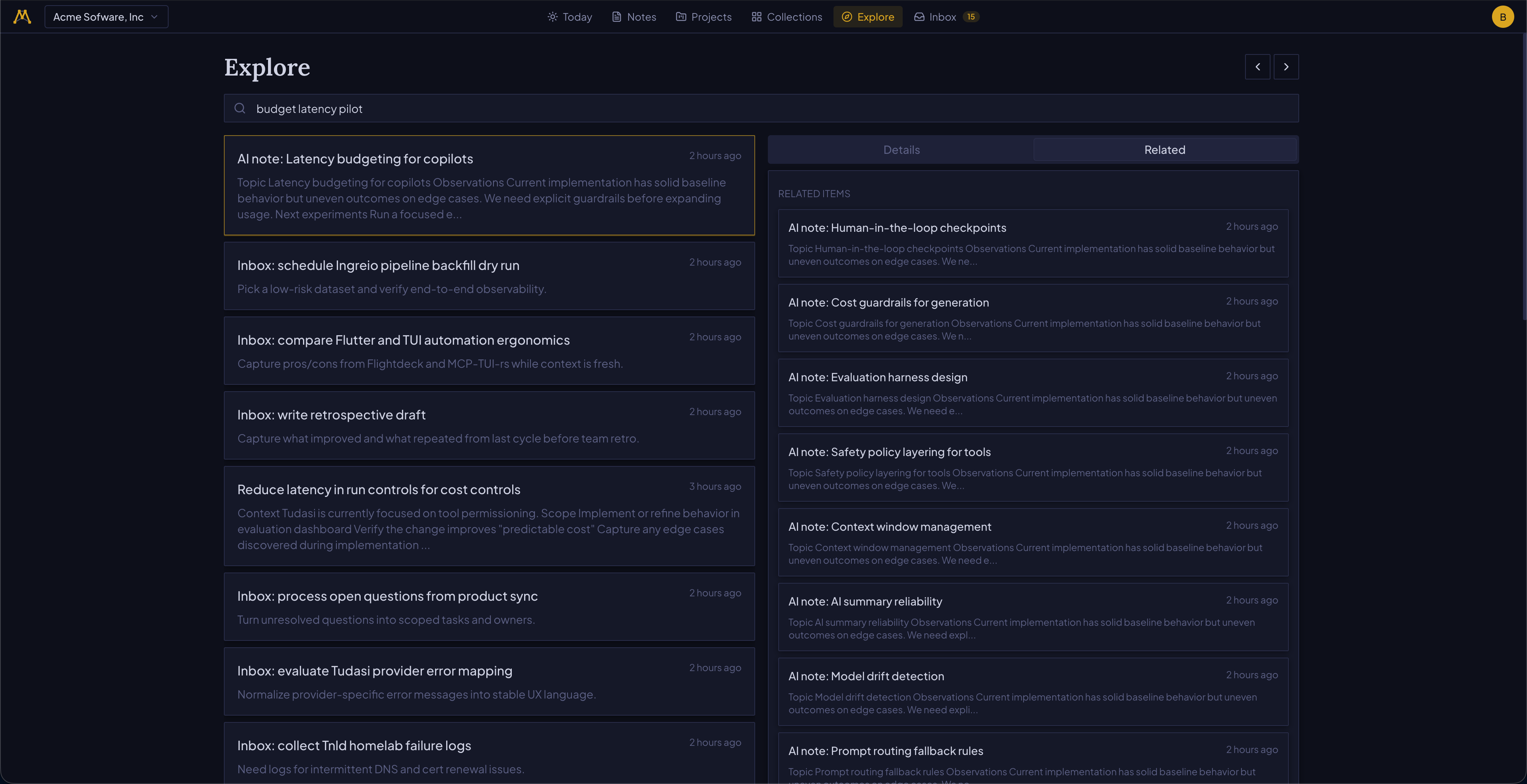 Memrik Explore with AI-powered related items